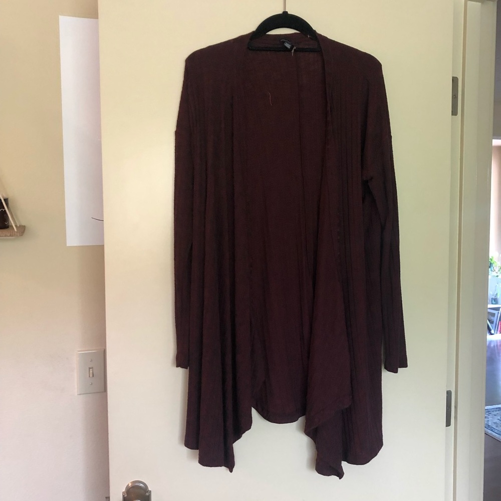 American Eagle Dark Red Cardigan